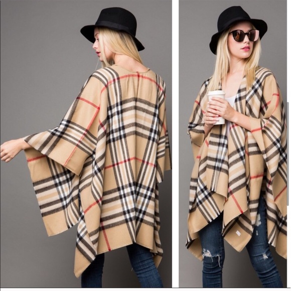 MUST GO, SALE ENDS 12/28 Plaid Wrap - Picture 3 of 5